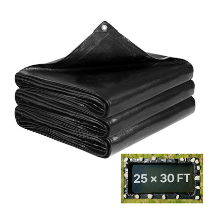 VEVOR Pond Liner, LLDPE EPDM and PE Fish Pond Liner PE 14 Mil 3-Layer / 25 x 30 ft