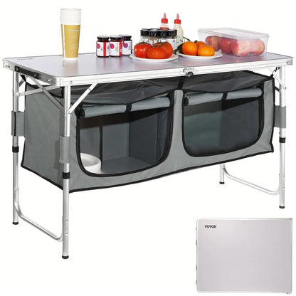 VEVOR Portable Camping Kitchen Station, Quick Set-up Foldabl Camping Kitchen Table