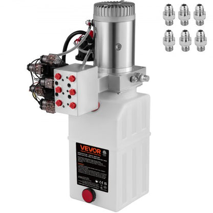 VEVOR Hydraulic Pump 6 Quart / 1.5 Gal
