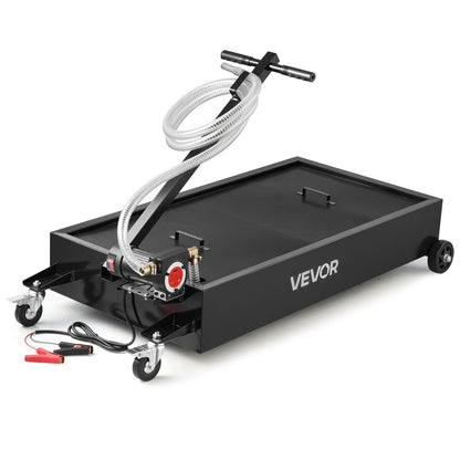 VEVOR Low Profile Oil Drain Pan with Electric Pump and Hose, 20 gal | 180W Pump, 8.2 ft Hose