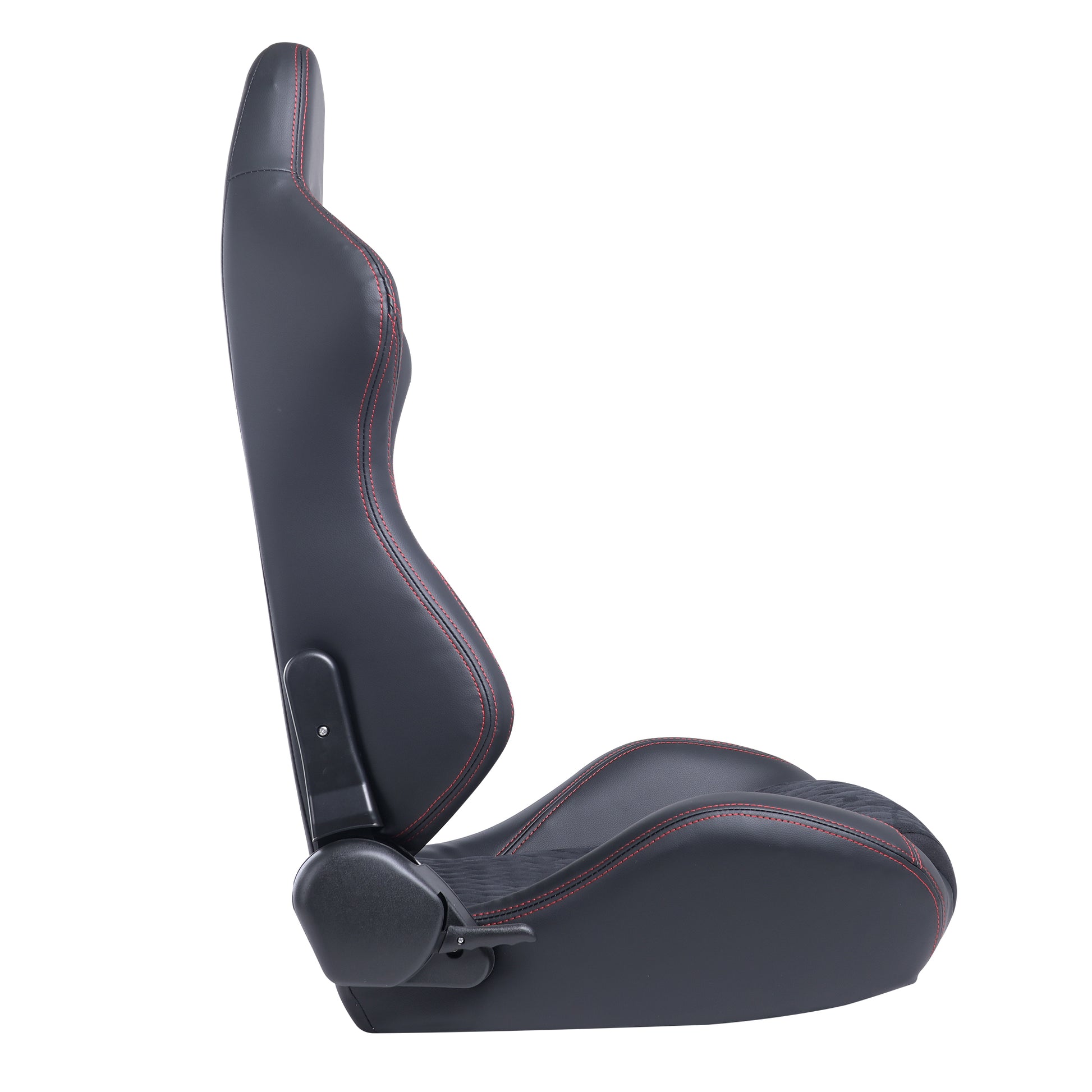 RACING SEAT HIGH QUALITY PVC WITH SUADE MATERIAL DOUBLE SLIDER 2PCS image 4