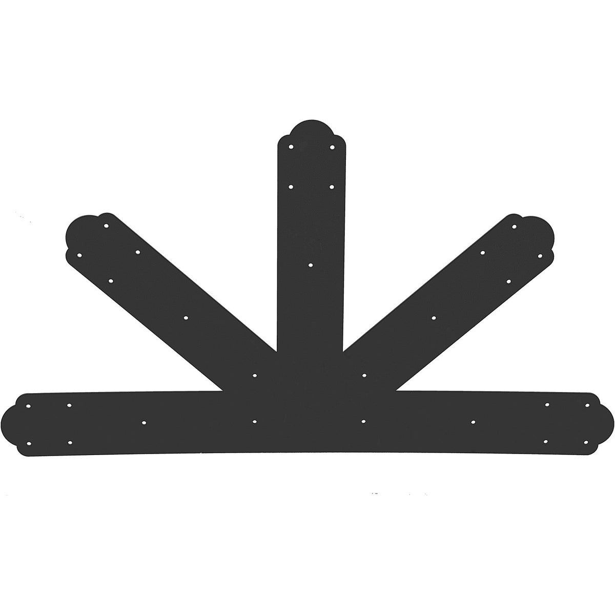 VEVOR Gable Plate Black / 12 x 12 inch