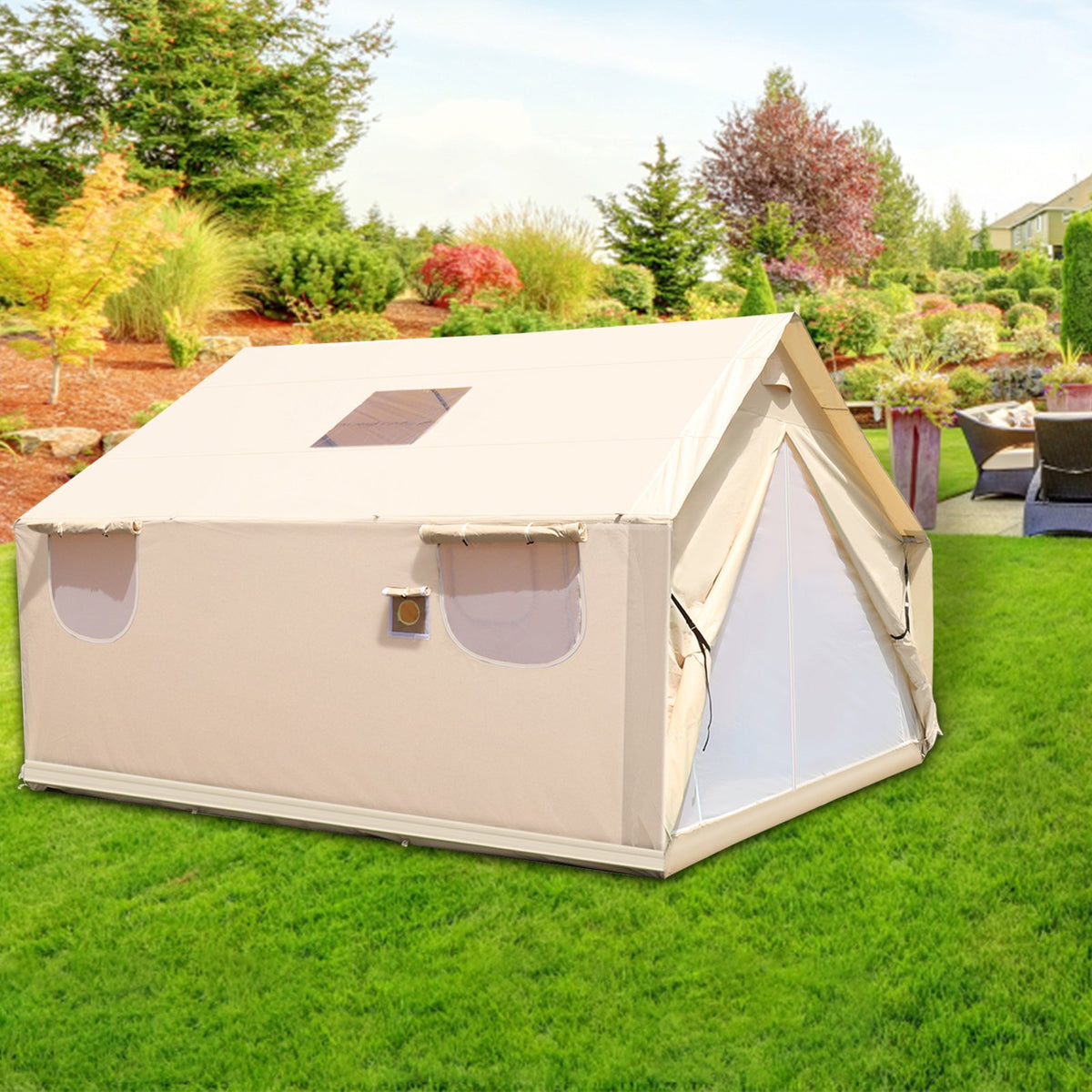 VEVOR Canvas Wall Tent 12 x 14 ft