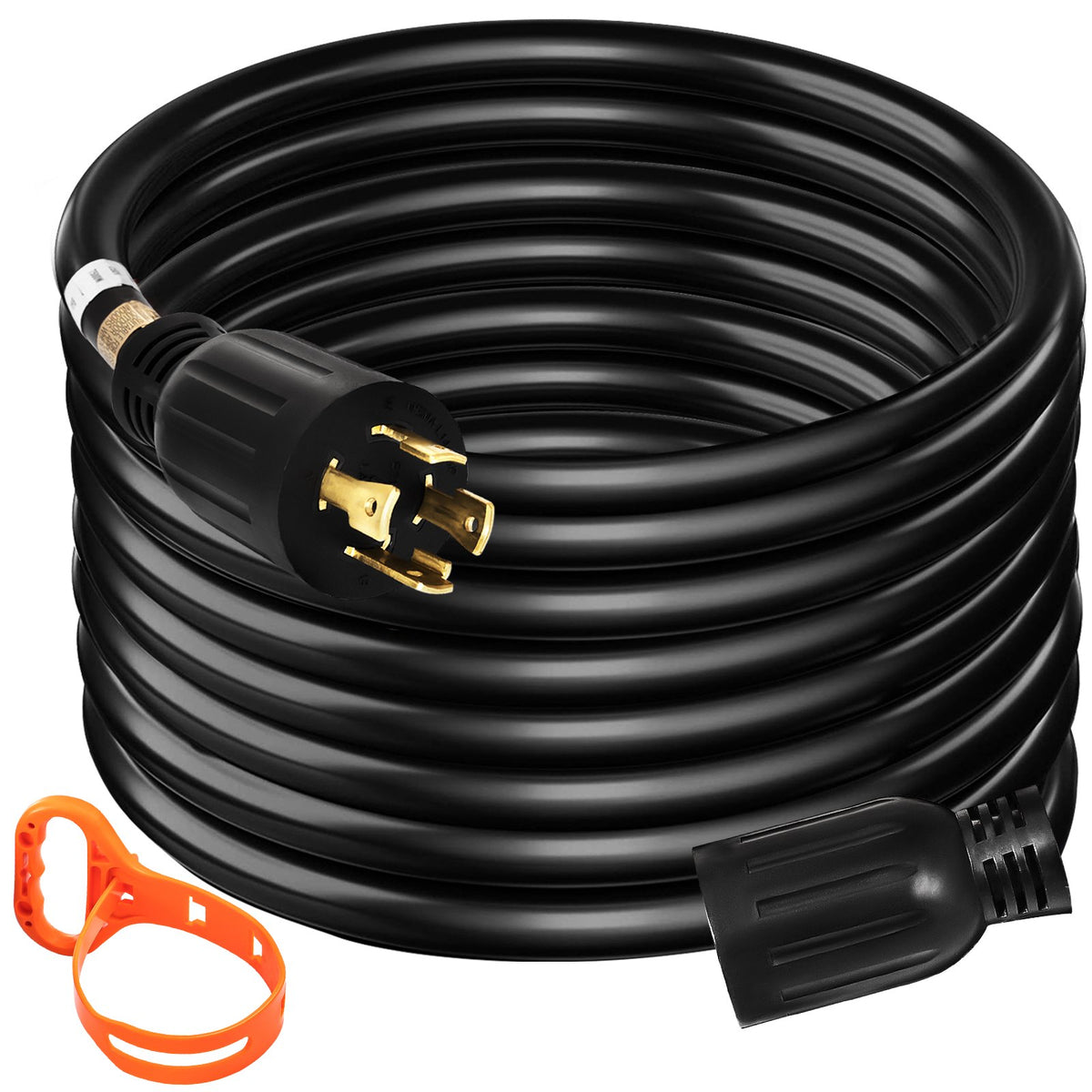 VEVOR Generator Extension Cord, Heavy Duty STW / SJTW Power  40 ft | 30A | NEMA L14-30P Twist Lock