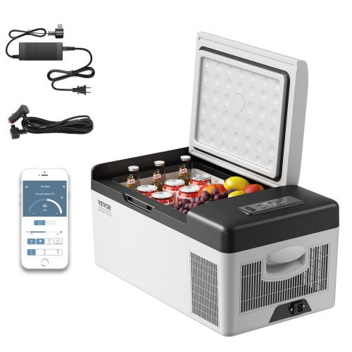 VEVOR Portable Compressor Car Refrigerator 15 L / 110-240V AC
