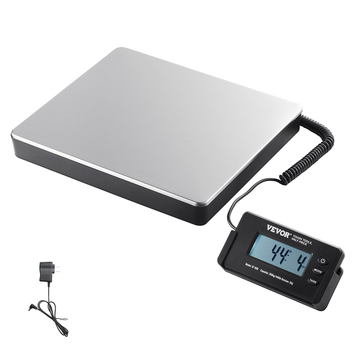 VEVOR Digital Platform Scale, Heavy Duty Shipping and Postal 200 kg / 12 x 10 inch