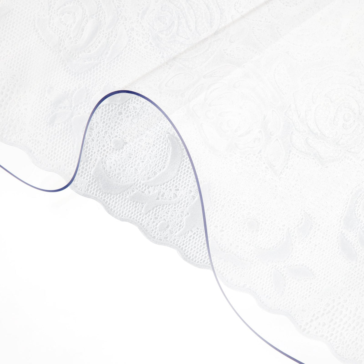VEVOR Clear & Frosted PVC Table Cover Protector, Waterproof  36 x 60 in / 2.0 mm / Clear