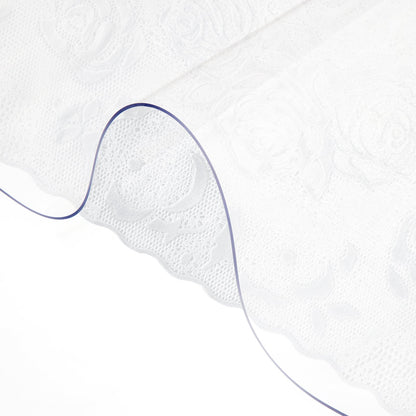 VEVOR Clear & Frosted PVC Table Cover Protector, Waterproof  36 x 60 in / 2.0 mm / Clear