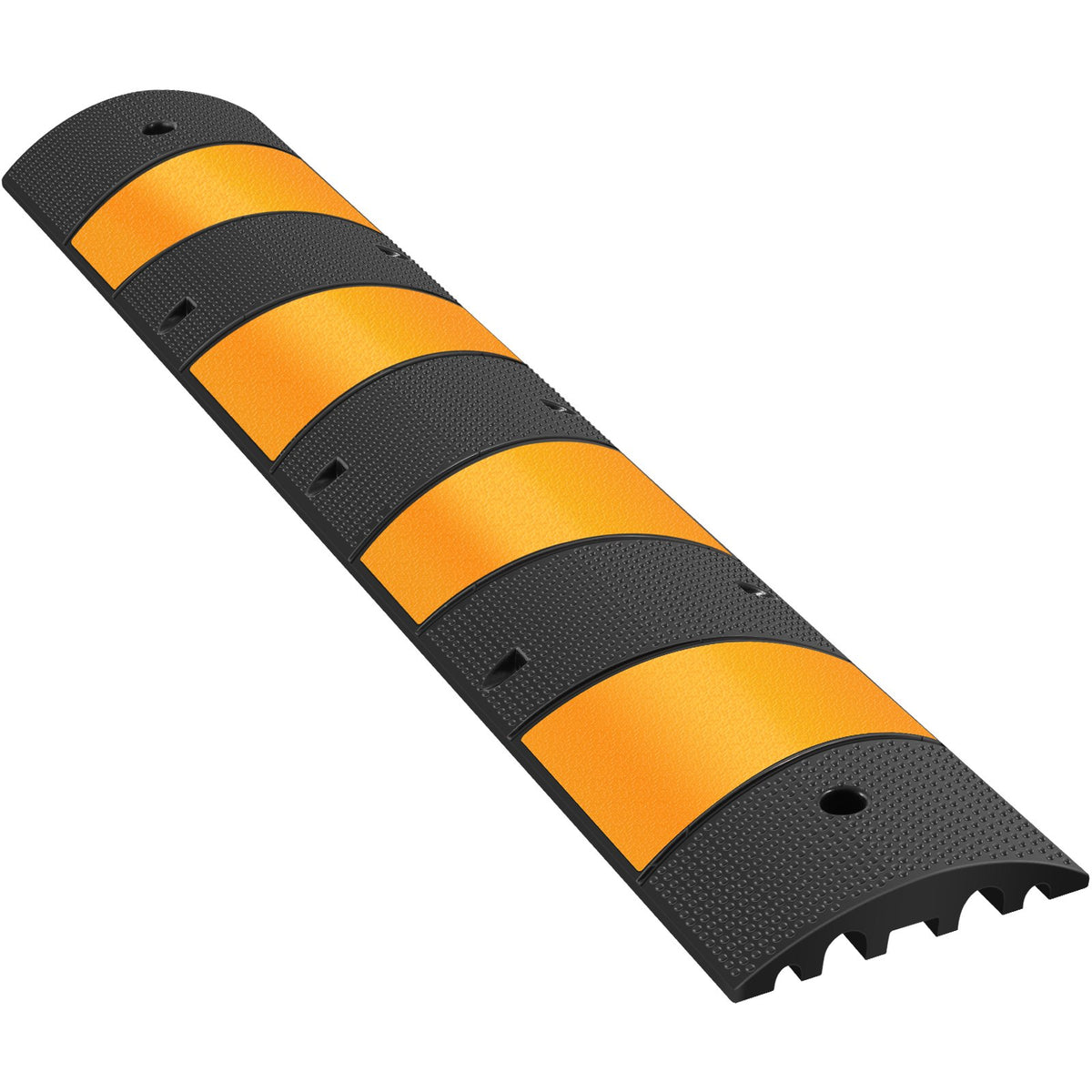 VEVOR 6ft Rubber Speed Hump for Driveways, Durable Cable Gua 1 Pack / 72.8x12.2x2.2 inch / Standard