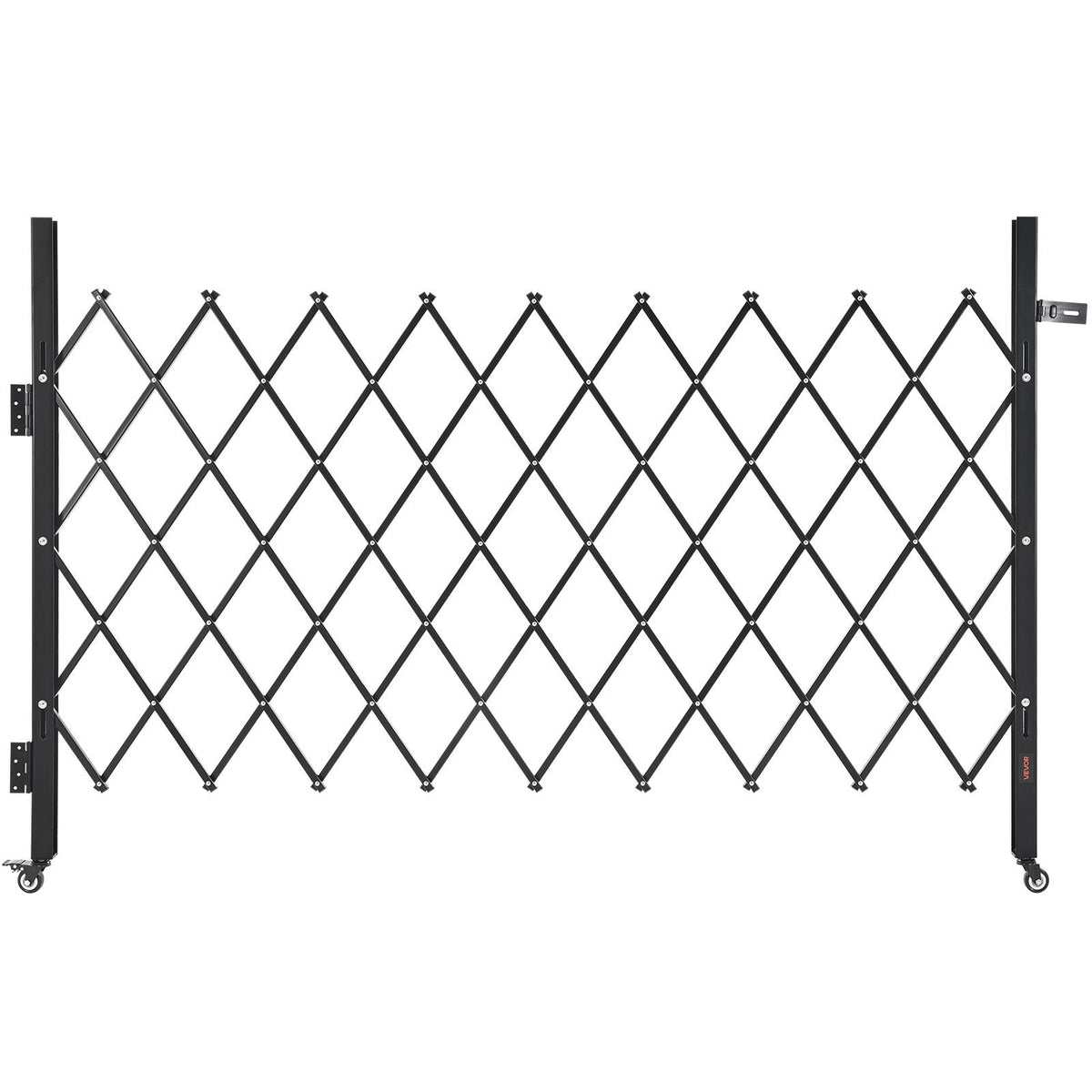 VEVOR Single Folding Security Gate, Steel Accordion Scissor Gate with Padlock and Swivel Casters for Entry, Garage, Warehouse and Pool, Multiple Sizes Lockable Scissor Gate with Swivel Casters / 74.80 x 51.57 in