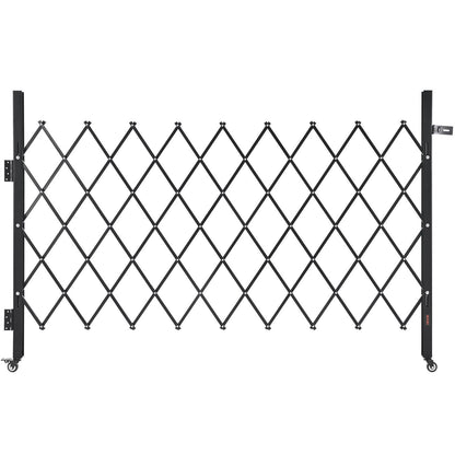 VEVOR Single Folding Security Gate, Steel Accordion Scissor Gate with Padlock and Swivel Casters for Entry, Garage, Warehouse and Pool, Multiple Sizes Lockable Scissor Gate with Swivel Casters / 74.80 x 51.57 in