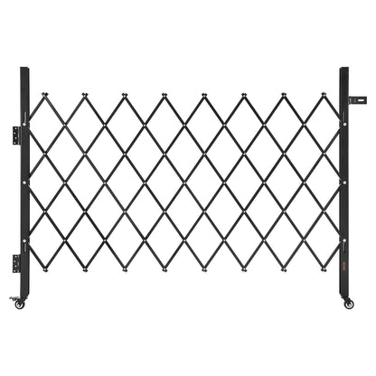 VEVOR Single Folding Security Gate, Steel Accordion Scissor Gate with Padlock and Swivel Casters for Entry, Garage, Warehouse and Pool, Multiple Sizes Lockable Scissor Gate with Swivel Casters / 66.93 x 51.57 in