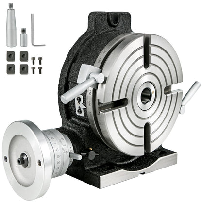 VEVOR Rotary Table for Milling Machine, Horizontal & Vertica 4 Slots