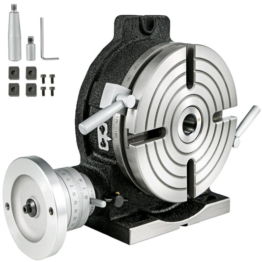 VEVOR Rotary Table for Milling Machine, Horizontal & Vertica 4 Slots
