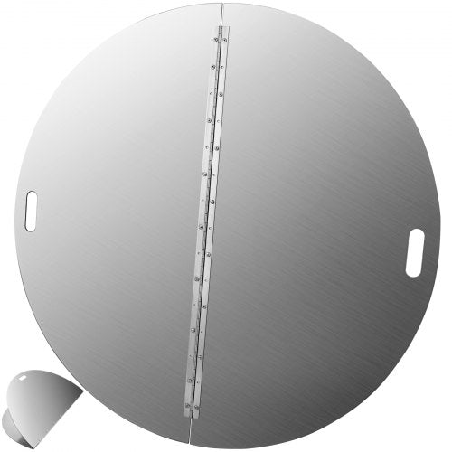 VEVOR 40 Inch Round Fire Pit Lid, Foldable 3 mm 430 Stainles 40 x 40 inch