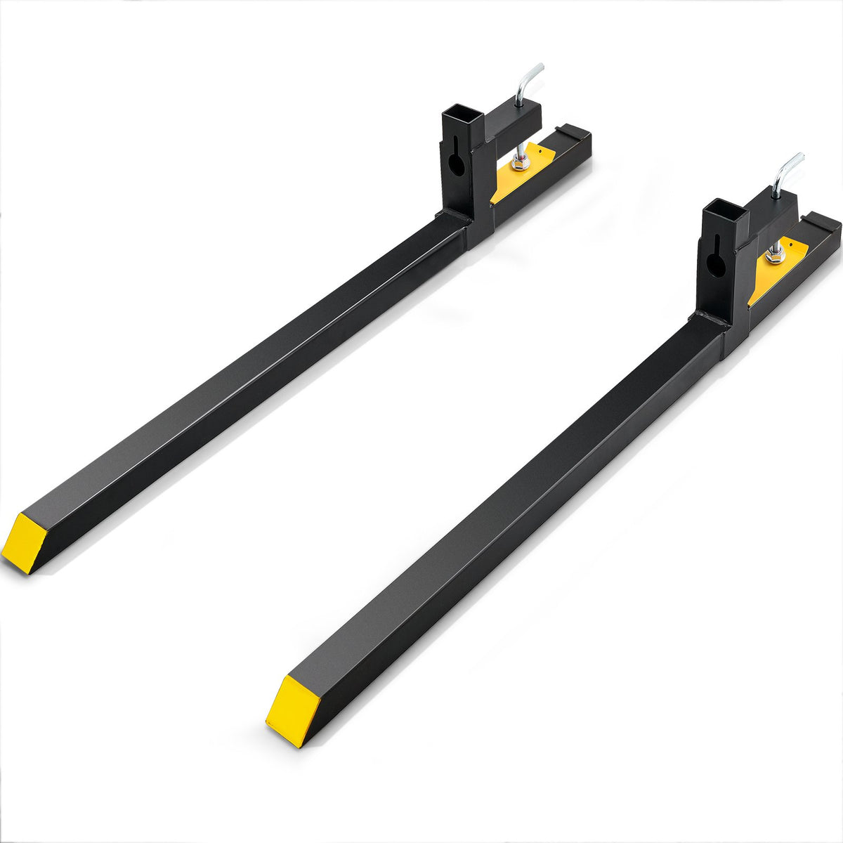 VEVOR Pallet Forks for Tractor and Skid Steer, Heavy Duty Steel Fork Attachment 60 inch / 2000 lbs / Without Stabilizer Bar