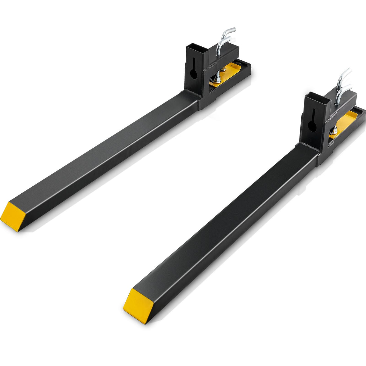 VEVOR Pallet Forks for Tractor and Skid Steer, Heavy Duty Steel Fork Attachment 60 inch / 4000 lbs / Without Stabilizer Bar