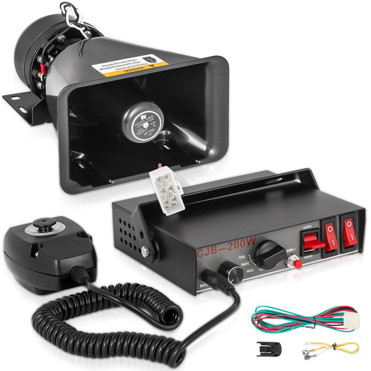 vevor-vehicle-siren-pa-system 200 W / 7 Tones
