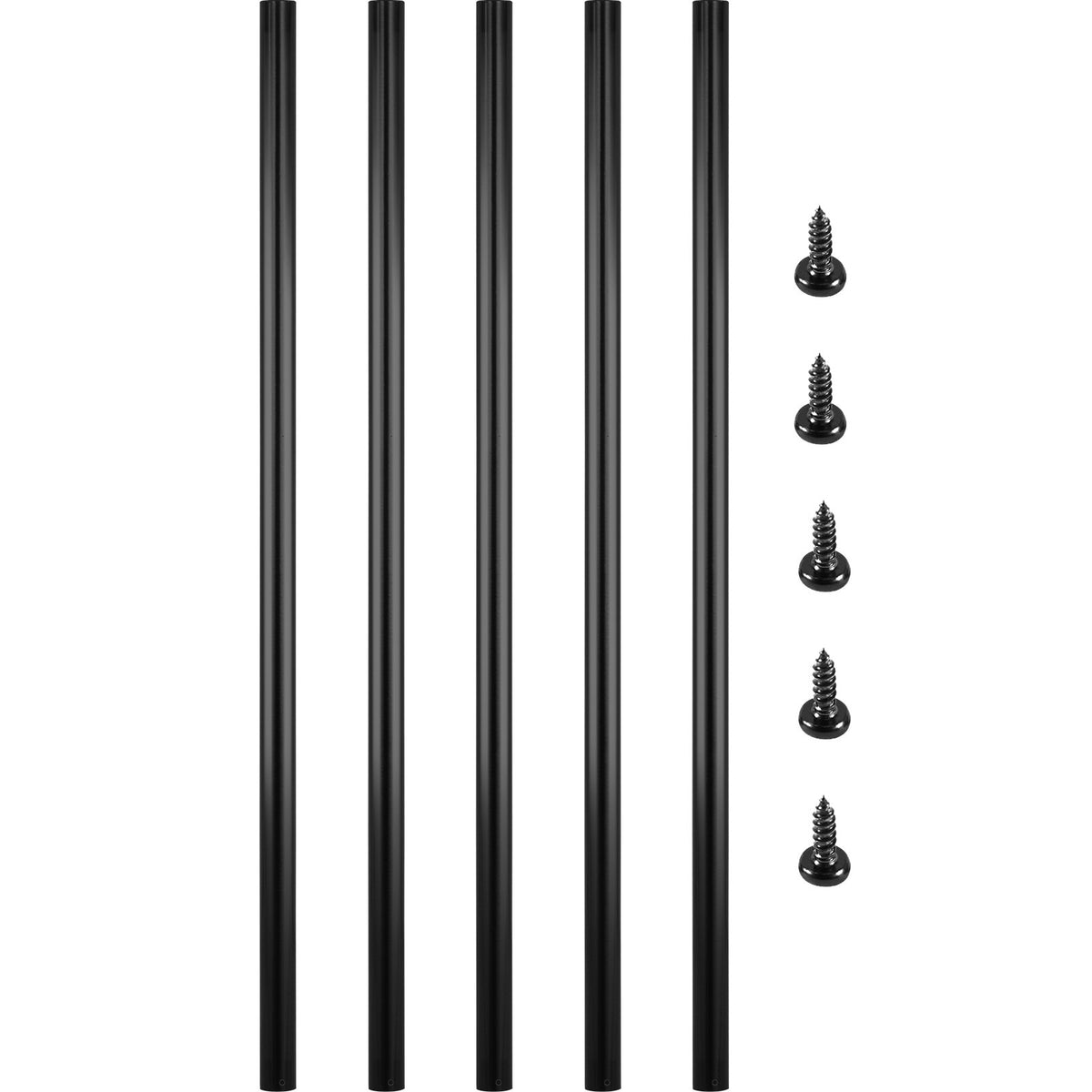 VEVOR Deck Balusters Metal Deck Spindles Circle Baluster / 51 Pack / 36 in