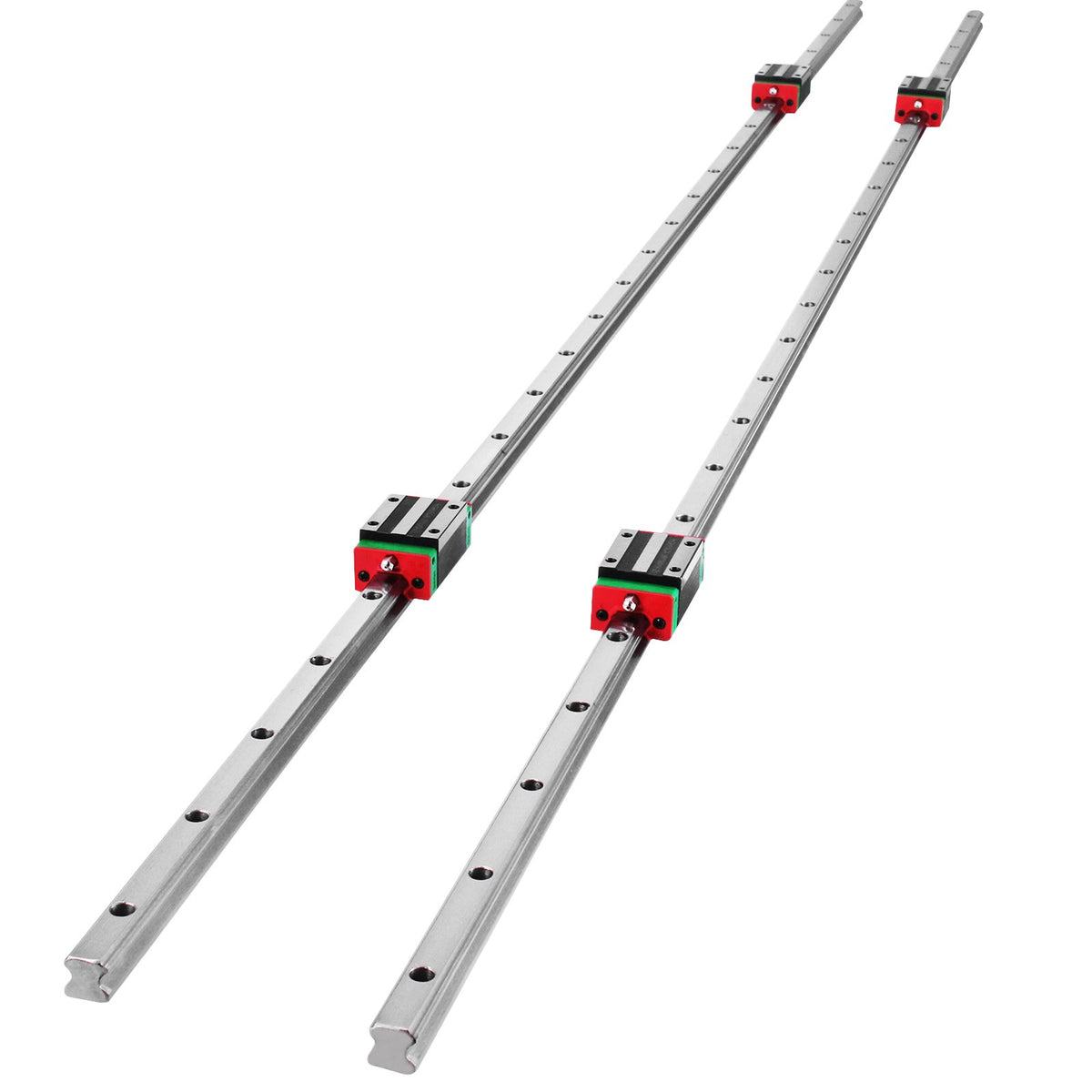 VEVOR Linear Guide Rail HSR15-1500mm, 2 Pcs Linear Guideway