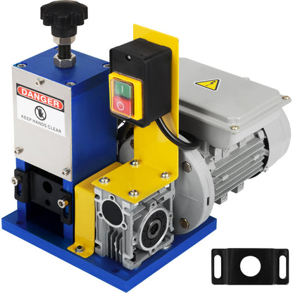 VEVOR Wire Stripping Machine, Electric & Manual Cable Stripp Automatic Electric 180 W | 0.05-0.98 in | Dark Blue
