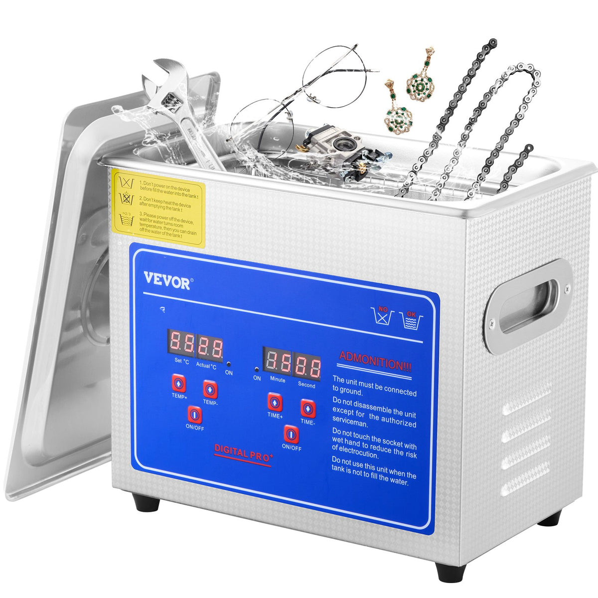 VEVOR Professional Ultrasonic Cleaner 3 L
