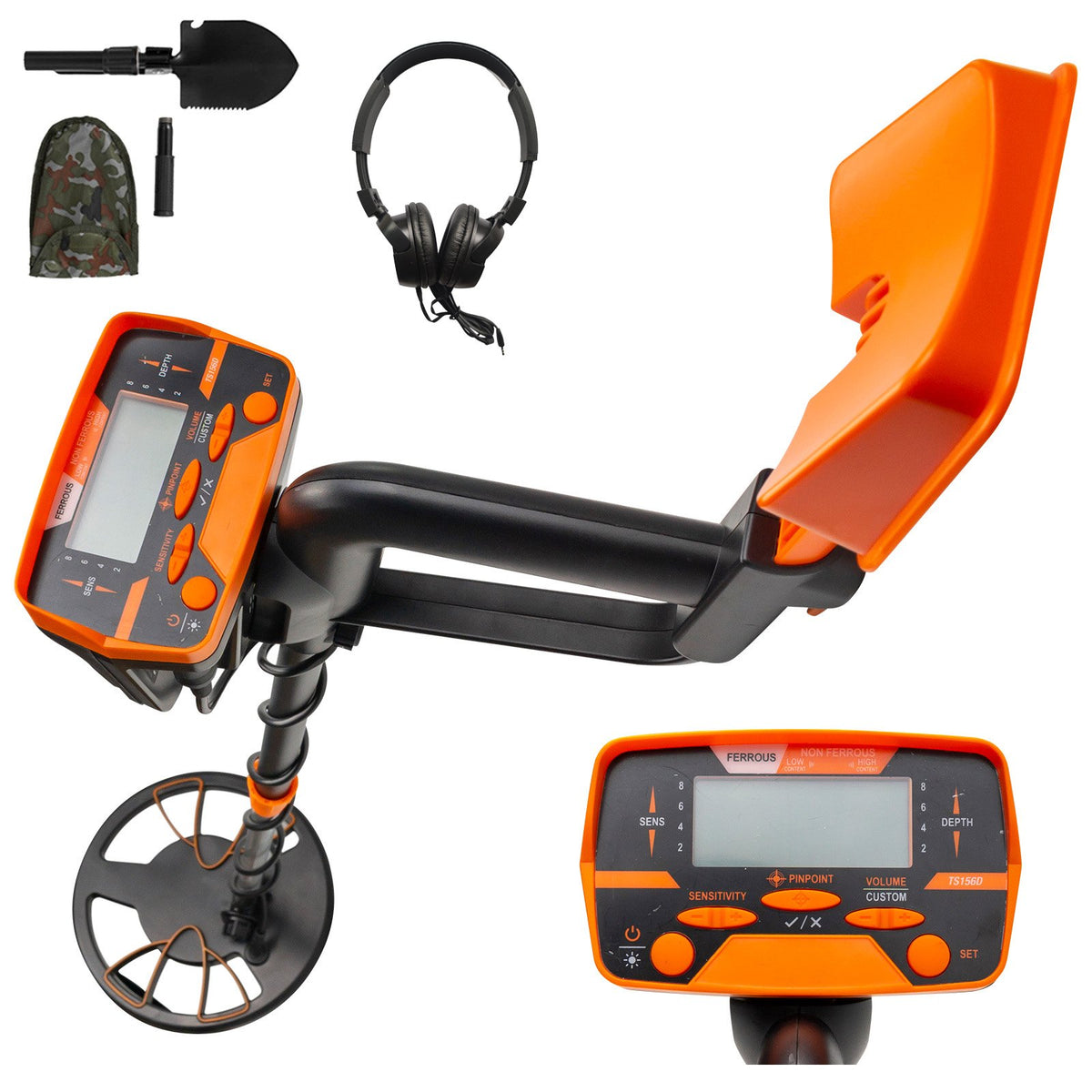 VEVOR Metal Detector with LCD Display, 6.3 in Detection Dept 6.3 in