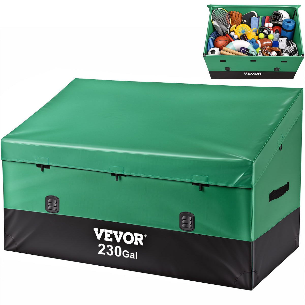 VEVOR Outdoor Storage Box, Waterproof Patio Deck Box 230 Gal / PE Tarpaulin