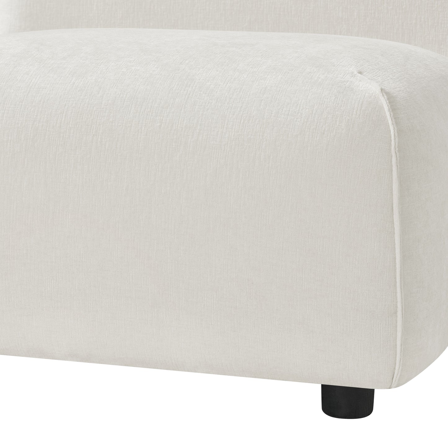 Modern Curved Upholstered Accent Chair – Curved Plush Design for Living Room & Bedroom image 3