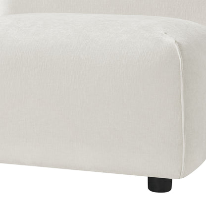 Modern Curved Upholstered Accent Chair – Curved Plush Design for Living Room & Bedroom image 3