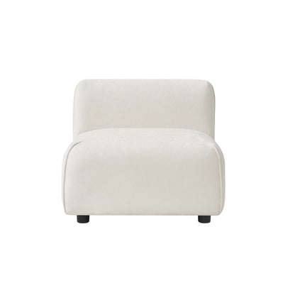 Modern Curved Upholstered Accent Chair – Curved Plush Design for Living Room & Bedroom image 6