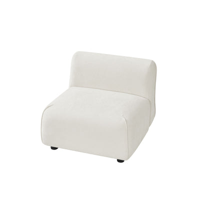 Modern Curved Upholstered Accent Chair – Curved Plush Design for Living Room & Bedroom image 8