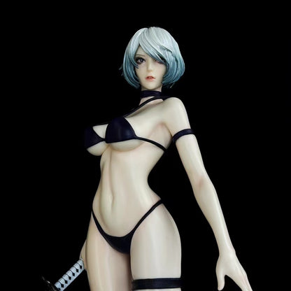 NieR:Automata Cool Bear Swimsuit 2B Double Head Sculpt Figure Model