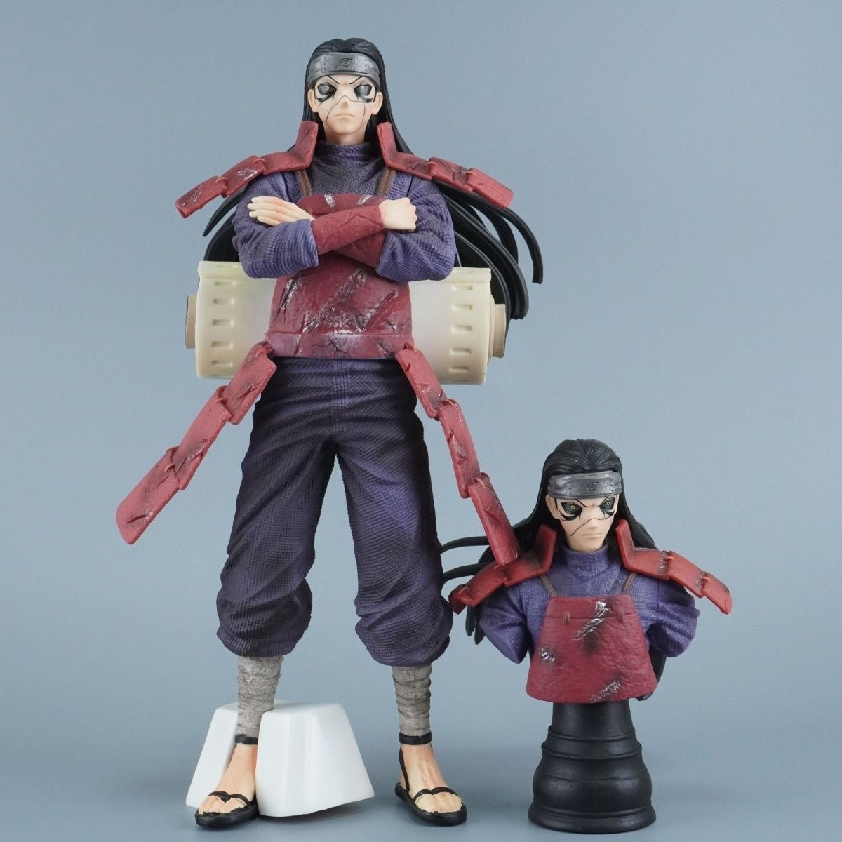 Anime Figure Wholesale Naruto Jian Ke Hashirama Senju Madara Uchiha Double Head Sculpture Standing Model