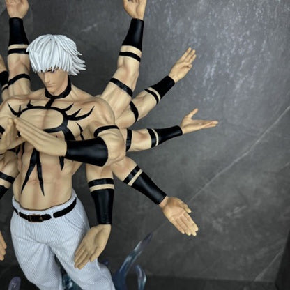 King of Fighters Orochi Sun God Figure Dual Half Body Sculpt Light-Up Base
