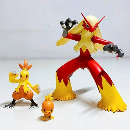 ACE Blaziken Evolution Set S+ High Edition 8cm Pokemon GK Anime Model