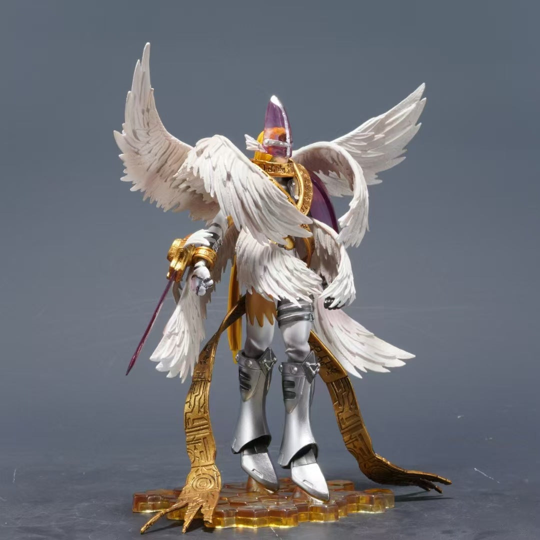 Anime WarGreymon Omnimon HolyAngemon Figure Model Statue Desktop Ornament