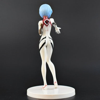 Short Hair New Theatrical Version Rei Ayanami Figure Desktop Ornament White Plug Suit Reaching Hand