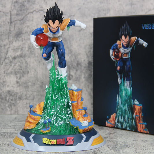 Dragon Ball Diving Vegeta Figure Glowing Model Anime Goku Super Saiyan Series