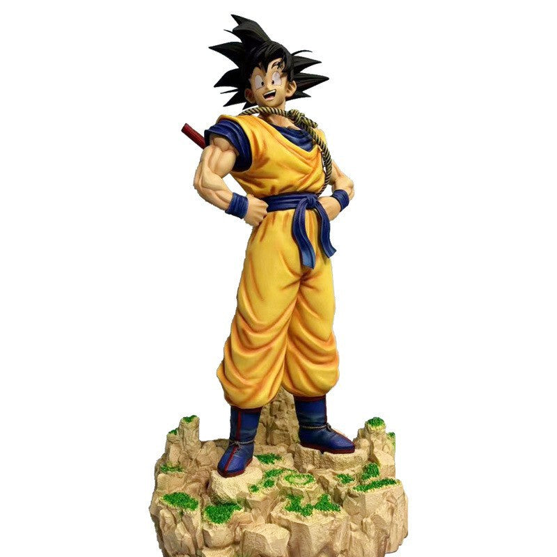 Dragon Ball Z Saiyan GK Large 70cm Dream Goku Statue Scene Crossed Arms Flying Nimbus Boxed