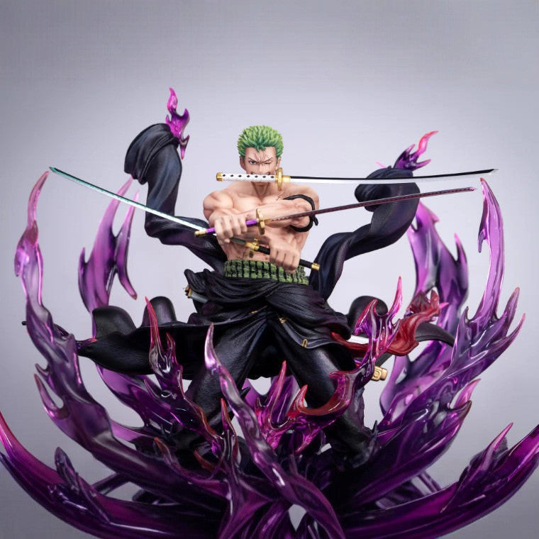 JT Statue One Piece Tenkai Burst Zoro GK Anime Model Figure Desktop Ornament