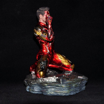 Avengers 4 GK Iron Man MK85 Battle Damaged Kneeling Snap Statue Figure Model