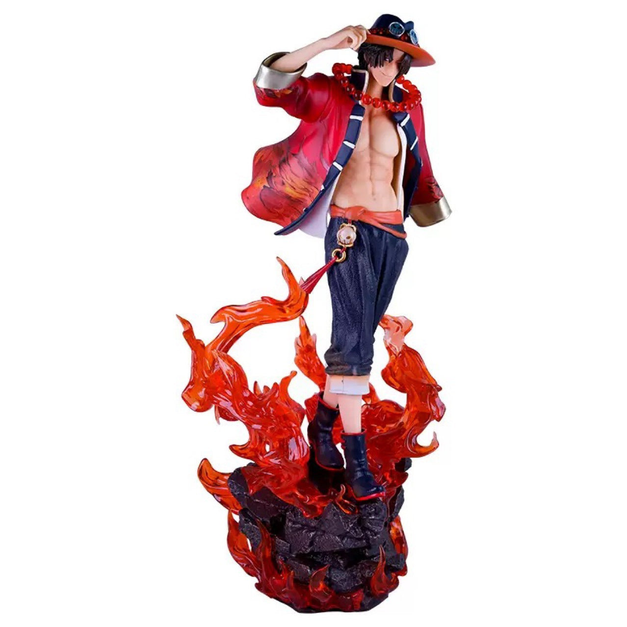 One Piece One Hundred Returns to the Sea National Style Ace Limited GK Anime Model Figure Statue