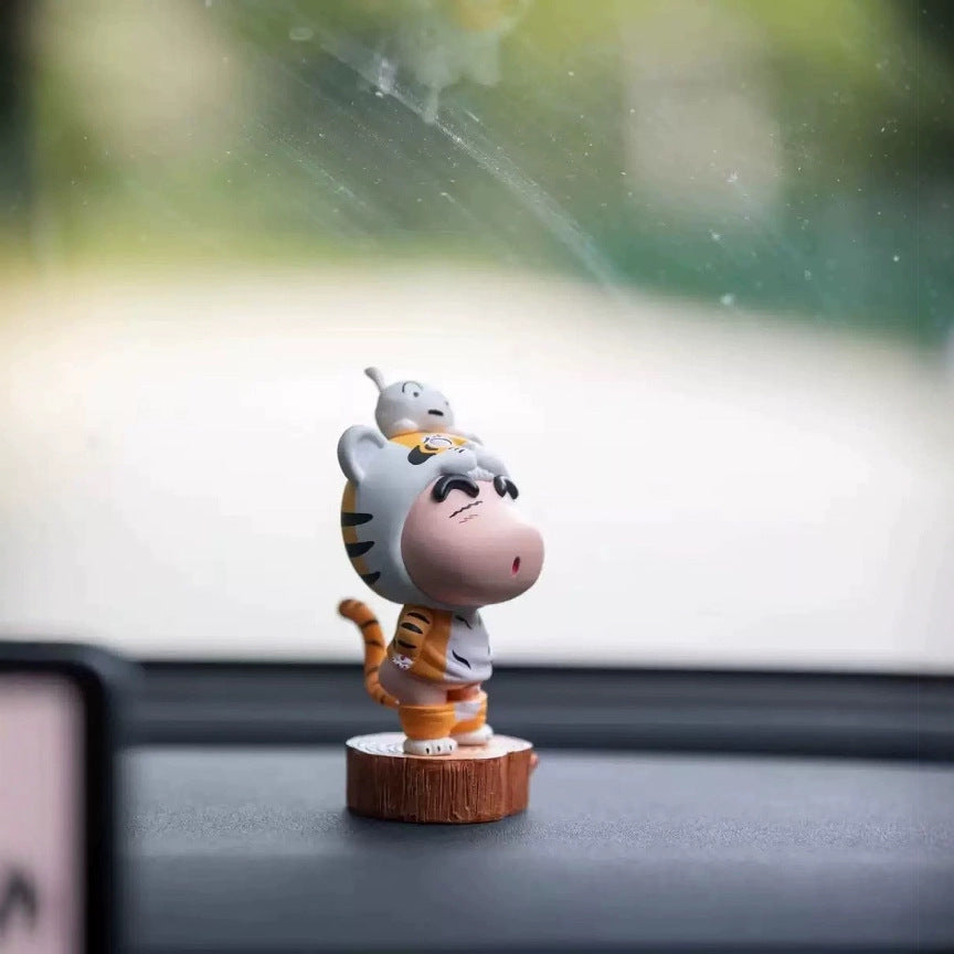 Crayon Shin-chan Q Version, Year of the Tiger, Car Decoration, Boxed