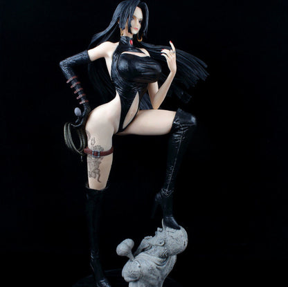SH One Piece Large GK Handcrafted Hancock Leather Jacket Boa Hancock Replaceable Statue Scene Model Boxed Figure Gift