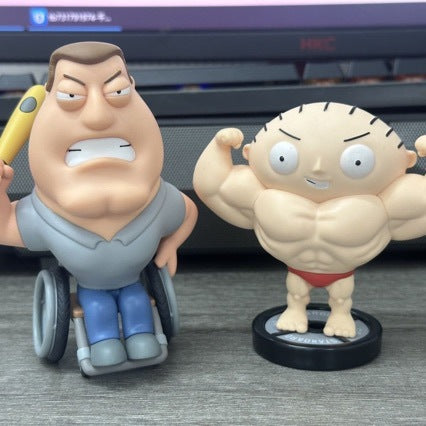 New Stock Domestic Parody Dumpling Family Figure Stewie Doll Brian