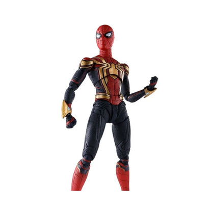 SHF Avengers Far From Home Red Gold Red Black Iron Spider-Man Action Figure Model