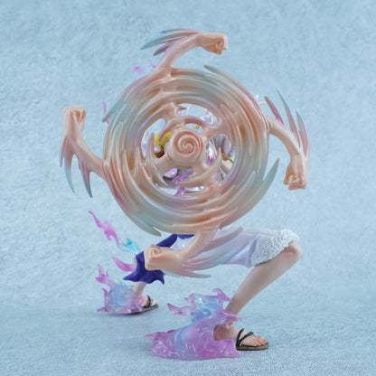 SH One Piece Swinging Arm Rotating Nika Luffy Anime GK Model Figure Statue
