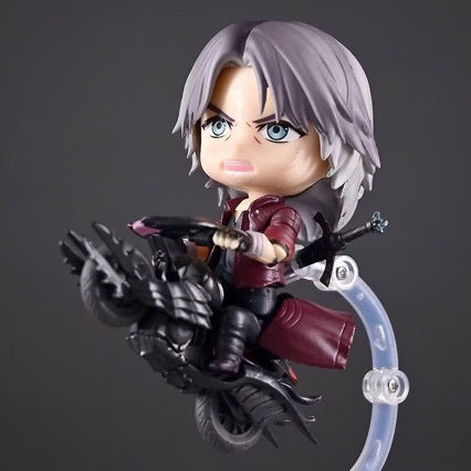 Chinese High Quality Q Version 1233 Dante Devil May Cry Interchangeable Face Clay Figure Game Model