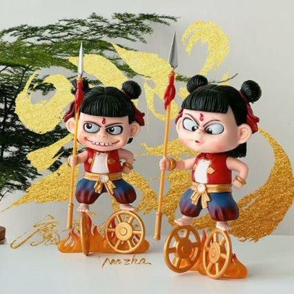 Nezha Expression Face-Changing Demon Child Cosplay Trendy Toy Desktop Ornament Gift